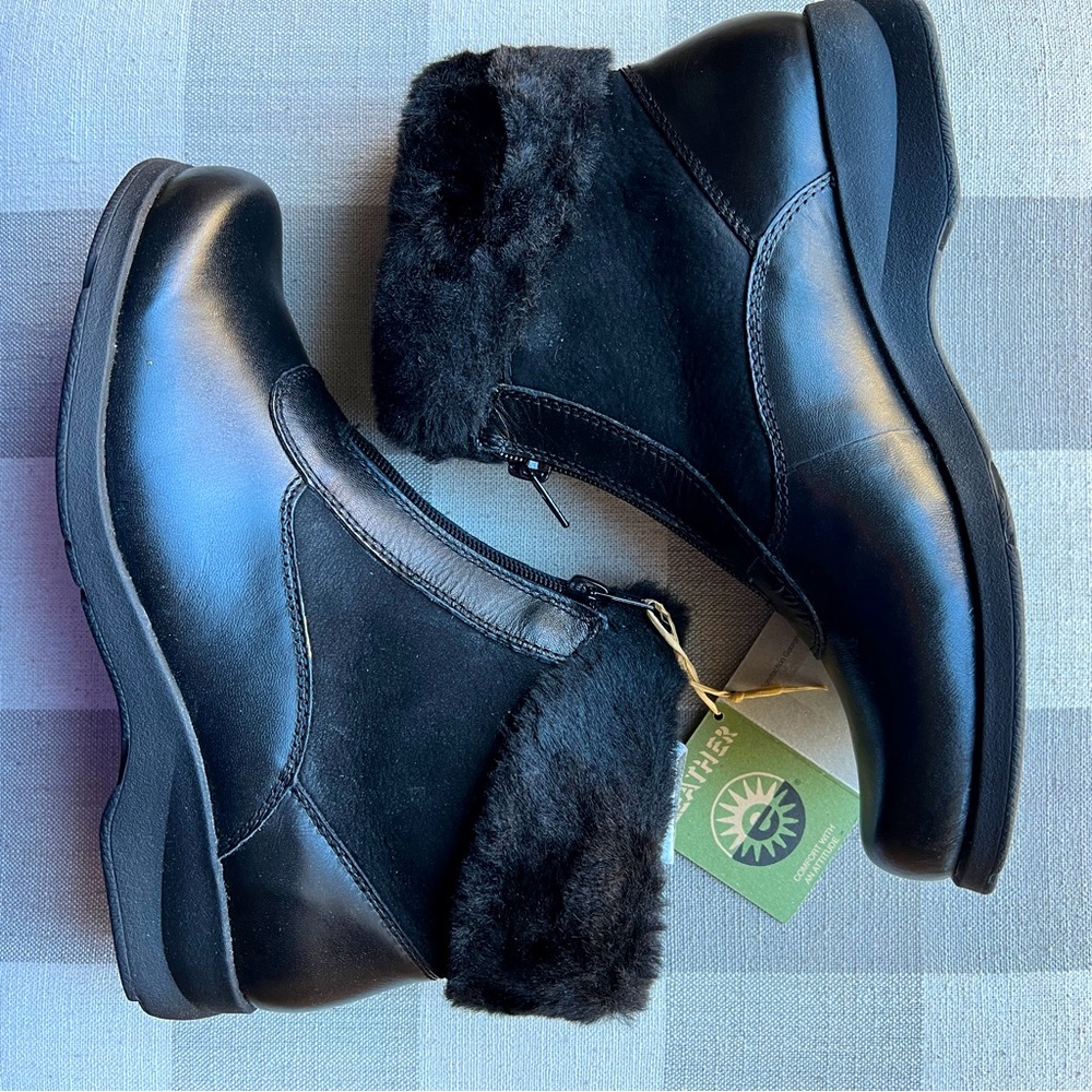 🚨 Last Call 🚨 Earth Spirit | Black Leather Ankle Boot